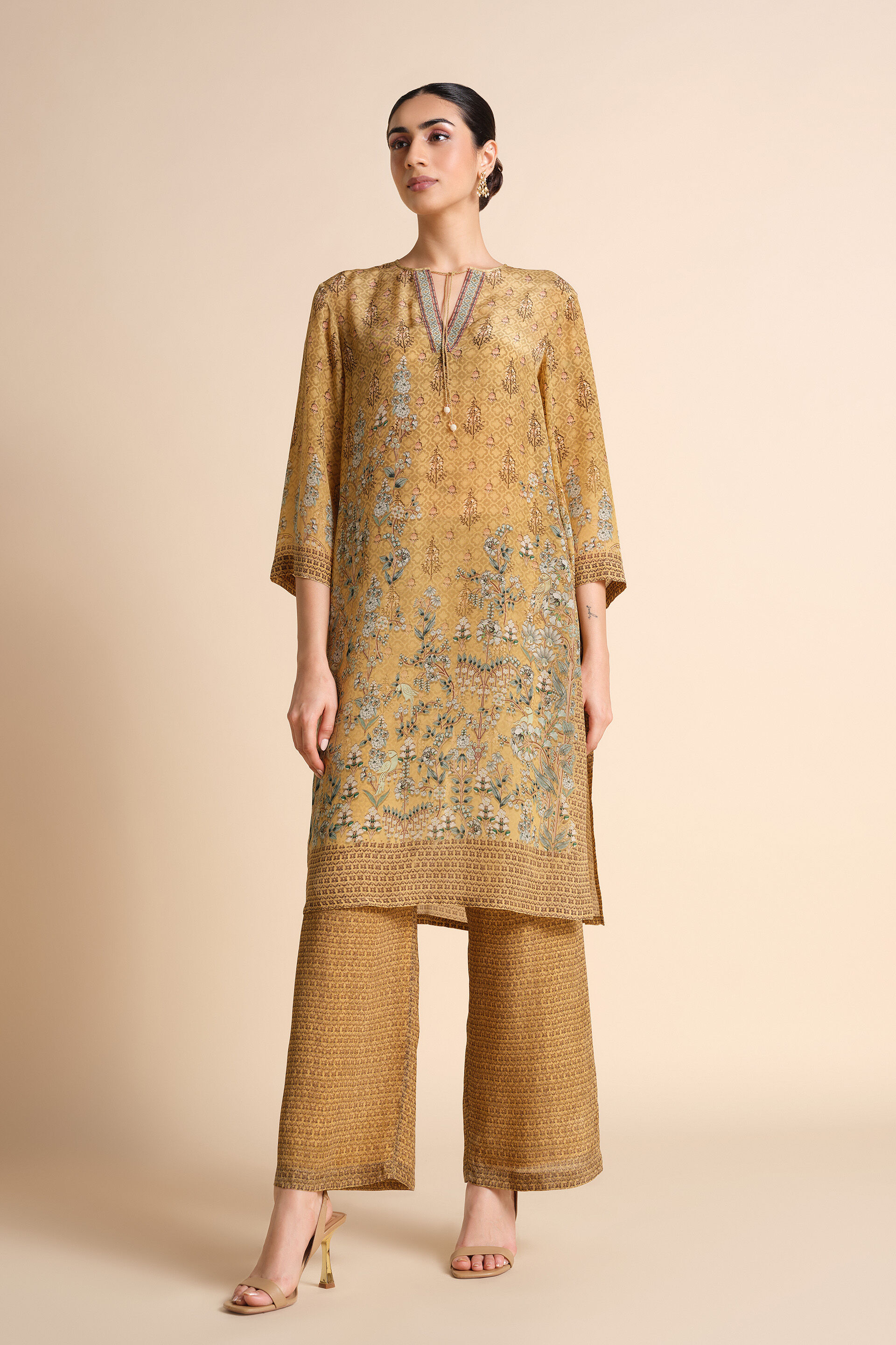 Acajou Kurta Set - Yellow, Yellow, image 1